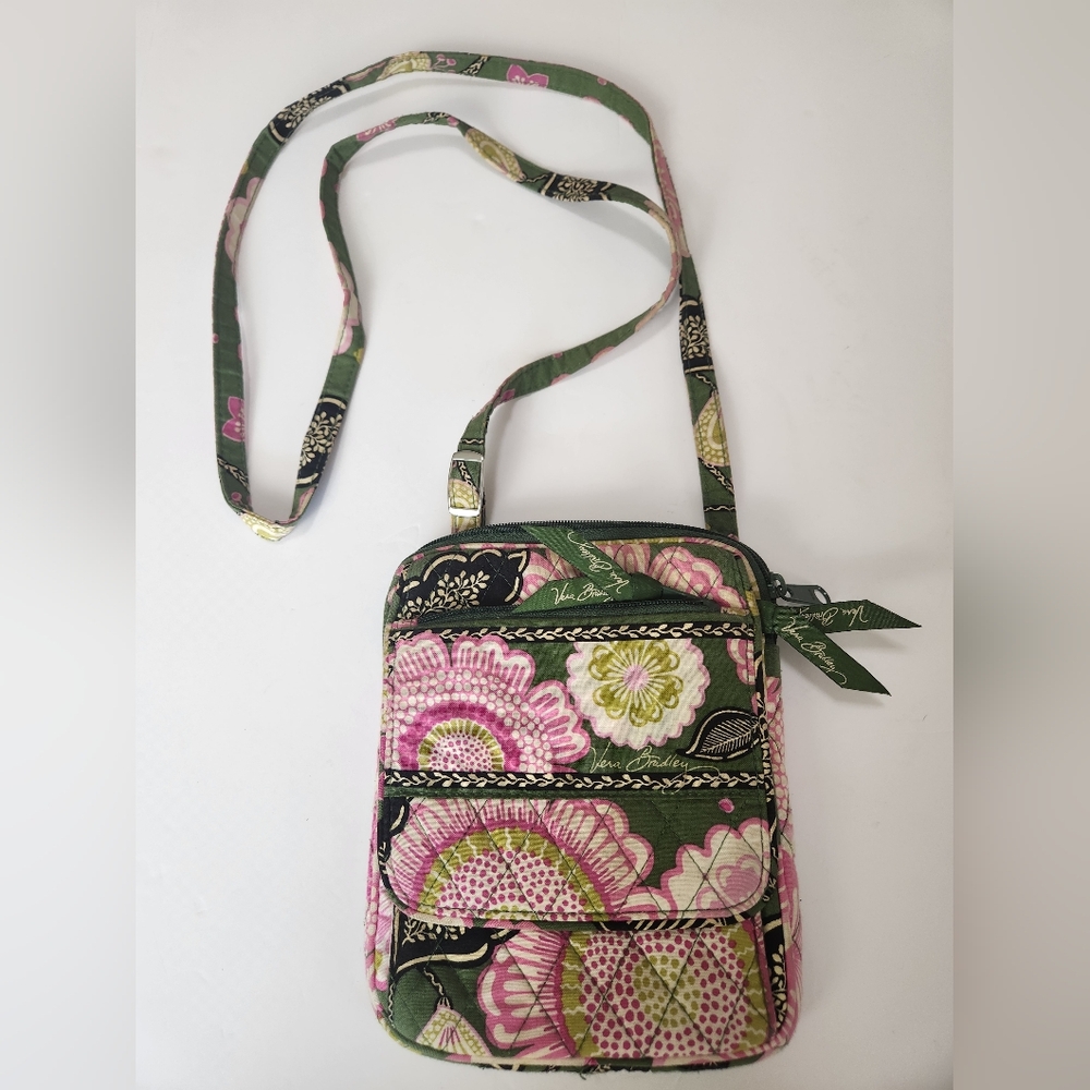 Vera Bradley Mini Hipster Crossbody Petite Travel Purse Petal Paisley Pattern